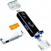 Micro USB -Type c - Usb Telefon Adaptörü Micro SD/SD Kart/USB Okuyucu Dönüştürücü - 3