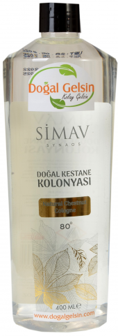 SİMAV Coğrafi İşaretli Kestane Özlü ve Termal Sulu Kolonya - 400 ml - 1