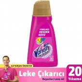 Vanish Leke Çıkarıcı Sıvı Gold Pembe 20 Yıkama, 1 Litre x 2 Adet - 1
