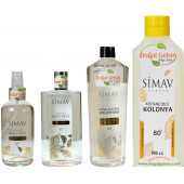SİMAV Coğrafi İşaretli Kestane Özlü ve Termal Sulu Kolonya Cam Şişe - 200 ml - 3