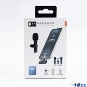 Schitec K11 Lightning Kablosuz Wireless Hd Yaka Mikrofonu Siyah - 5