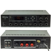 KONİG K-80 MİNİ-80W 100V/70V/4-16 OHM USB/SD/BLUETOOTH/2 BÖLGELİ 2 MİK.GİRİŞ TRAFOLU ANFİ - 1