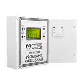 MV-CC2000 USB DUVAR TİPİ PROG AKILLI DIGITAL OKUL ZİL SAATİ (6 MELODİLİ) CAN TAKILABİLİR MAGICVOICE - 2