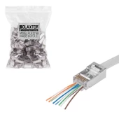 POLAXTOR PLX-22168 Ez Rj45 Soketi Metal Ftp Cat6 100Lü Paket - 1