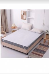 Çift Kişilik Su Sıvı Geçirmez Yatak Alezi Yatak Koruyucu 160 x 200 CM  4 Mevsimlik 4 Köşe  Lastikli Pamuklu - 1