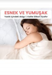 ÇİFT  KİŞİLİK YORGAN   ANTİALERJİK   ANTİBAKTERİYAL  MİCROFIBER  SILIKON  PAMUKLU  BEYAZ YORGAN 195 X 215 - 7