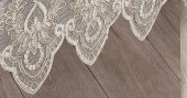 Finezza Cherie Dantelli Kadife Krem Masa Örtüsü Dikdörtgen 160x230 cm - 1174 - 4