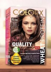 Colorx Saç Boyası Tekli Set - 6.85 ORTA KESTANE - 1