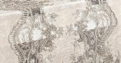 Finezza Karina Dantelli Kadife Krem Masa Örtüsü Dikdörtgen 160x230 cm - 1175 - 6