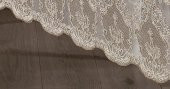 Finezza Angel Dantelli Kadife Krem Masa Örtüsü Dikdörtgen 160x230 cm - 1176 - 3
