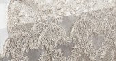 Finezza Angel Dantelli Kadife Krem Masa Örtüsü Dikdörtgen 160x230 cm - 1176 - 6