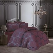 Finezza Tiara Bambu Jakar Kumaş Bordo Çift Kiş. Nevresim Takımı 6 Parça - 1194 - 1