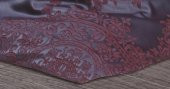 Finezza Tiara Bambu Jakar Kumaş Bordo Çift Kiş. Nevresim Takımı 6 Parça - 1194 - 4