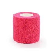 Kendinden Yapışkanlı Elastik Coban Bandaj Kırmızı Renkli 5 cm Yapışan Koban thumbnail 1
