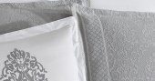 Finezza Pandora Jakar Nakışlı Pamuk Nevresimli Gri Gelin Seti 9 Parça - 1197 thumbnail 7