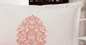 Finezza Pandora Jakar Nakışlı Pamuk Nevresimli Somon Gelin Seti 9 Parça - 1202 thumbnail 5