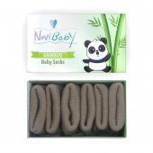 Novibaby 3lü Bambu Yenidoğan Bebek Çorap I Beige I 0-6 ay - 1