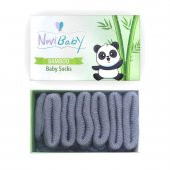 Novibaby 3lü Bambu Yenidoğan Bebek Çorap I Cloud I 0-6 ay - 1