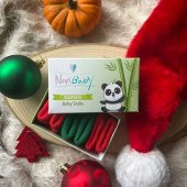 Novibaby 3lü Bambu Yenidoğan Bebek Çorap I Christmas I 0-6 ay - 3