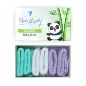 Novibaby 3lü Bambu Yenidoğan Bebek Çorap I Trendy I 0-6 ay - 1