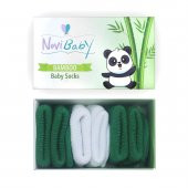 Novibaby 3lü Bambu Yenidoğan Bebek Çorap I Nature I 0-6 ay - 1