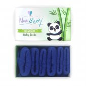 Novibaby 3lü Bambu Yenidoğan Bebek Çorap I Navy Blue I 0-6 ay - 1