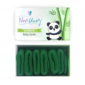 Novibaby 3lü Bambu Yenidoğan Bebek Çorap I Pine Green I 0-6 ay - 1
