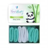 Novibaby 3lü Bambu Yenidoğan Bebek Çorap I Minty I 0-6 ay - 1