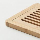 Bambu Kesme Tahtası 37x24 cm MeridyenDukkan Tepsili-Sunumluk Kesme Tahtası - 3