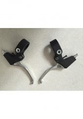 BİSİKLET MTB FREN KOLU TAKIM YARI ALİMİYUM 3 PARMAK - 1