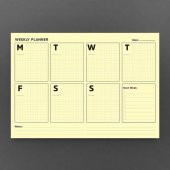 Sarı Sayfalar Haftalık Plan Defter - Yellow Page Weekly Planner - 2
