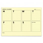 Sarı Sayfalar Haftalık Plan Defter - Yellow Page Weekly Planner - 4