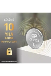 Gp 3V Lityum Düğme Pil Tekli Paket CR2025 - 2