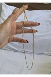 Gold Ince Burgu Kolye - 1
