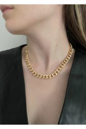 Gold Renk Zincir Kolye K02 - 1