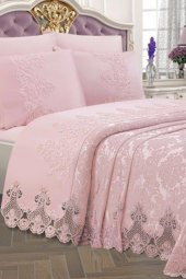 Çeyizlik Pike Takımı Dubai Pudra - 2