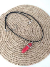 Çakra Doğal Mercan Taşı Çivi Kolye Takı Bijuteri Kadın Aksesuar thumbnail 1