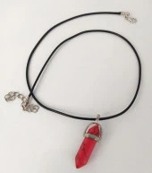 Çakra Doğal Mercan Taşı Çivi Kolye Takı Bijuteri Kadın Aksesuar thumbnail 2