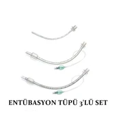 Entübasyon Tüpü 3'Lü Set Endotrakeal Tüp Balonlu - 1