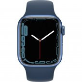 Apple Watch Series 7 GPS 41mm Mavi Alüminyum Kasa ve Spor Kordon Akıllı Saat - 2