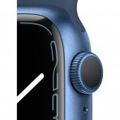 Apple Watch Series 7 GPS 41mm Mavi Alüminyum Kasa ve Spor Kordon Akıllı Saat - 3