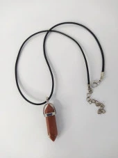 Kolye Çakra Doğal Yıldız Taşı Çivi Kolye Takı Bijuteri Aksesuar - 2