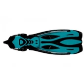 BEUCHAT Palet Açık POWERJET, Çelik Yaylı Kayış ile Mavi Atoll - 2