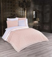 Finezza Freya Jakar Nakışlı Pamuk Nevresimli Somon Gelin Seti 9 Parça - 1210 thumbnail 1