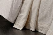 Finezza Diva Jakar Dantelli Bambu Nevresimli Krem Gelin Seti 9 Parça - 1215 - 3