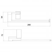 Tema Premium Serisi Mutfak Kağıt Havluluk Mat Siyah - 2