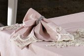 Finezza Masal Güpürlü Keten Pudra Sofra Takımı 8kişilik 160x230 cm 17Prç  - 1221 - 2