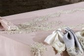 Finezza Masal Güpürlü Keten Pudra Sofra Takımı 8kişilik 160x230 cm 17Prç  - 1221 - 7