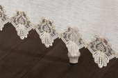 Finezza Verda Güpürlü Keten Krem Sofra Takımı 8 kişilik 160x230cm 17 Prç  - 1224 - 3