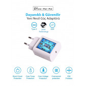TANCELL Iphone Tüm Serilerle Uyumlu Hızlı Şarj Aleti 20w Adaptör Mfi Lisanslı Adaptör - 3